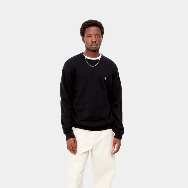 Carhartt WIP Herren-Madison-Strickpullover – Schwarz