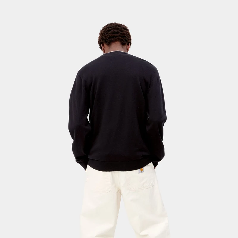 Carhartt WIP Herren-Madison-Strickpullover – Schwarz