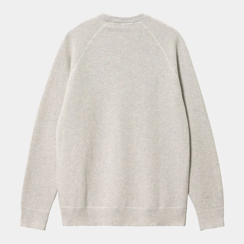 Carhartt WIP Chase-Strickpullover für Herren – Ash Heather