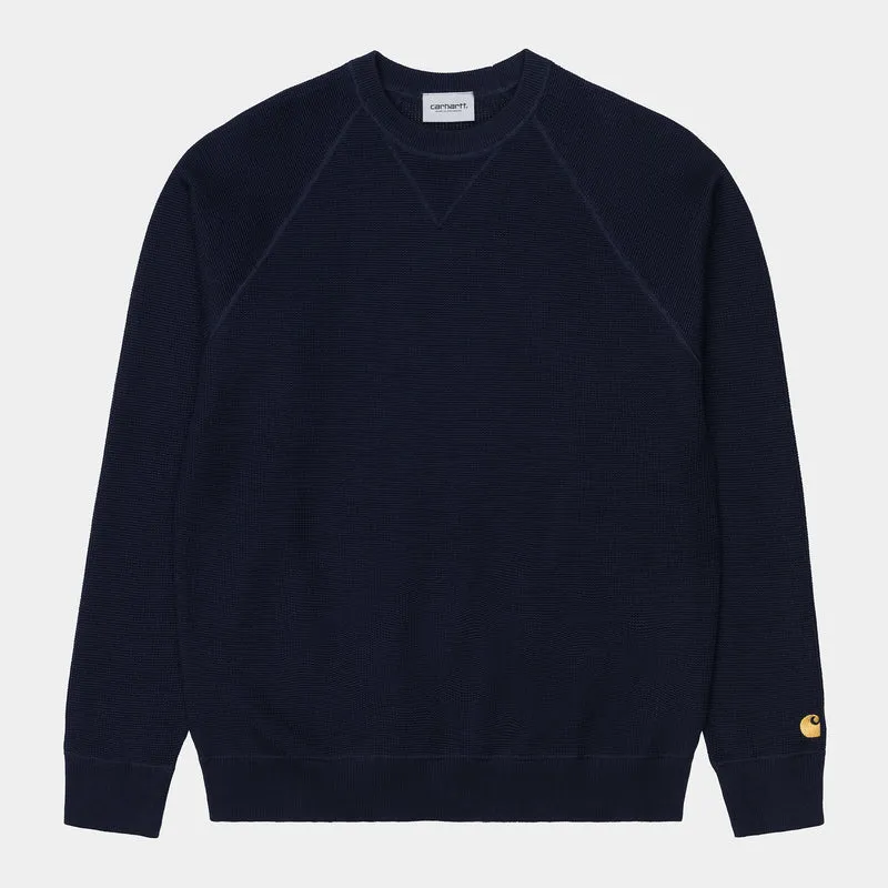 Carhartt WIP Chase-Strickpullover für Herren – Dunkelblau