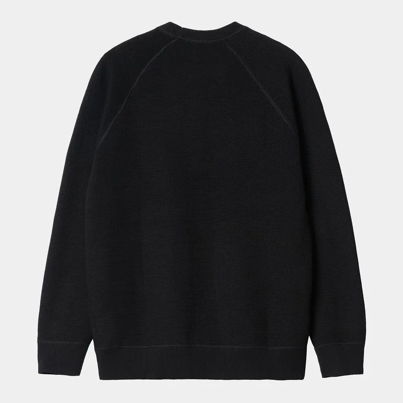 Carhartt WIP Chase-Strickpullover für Herren – Schwarz