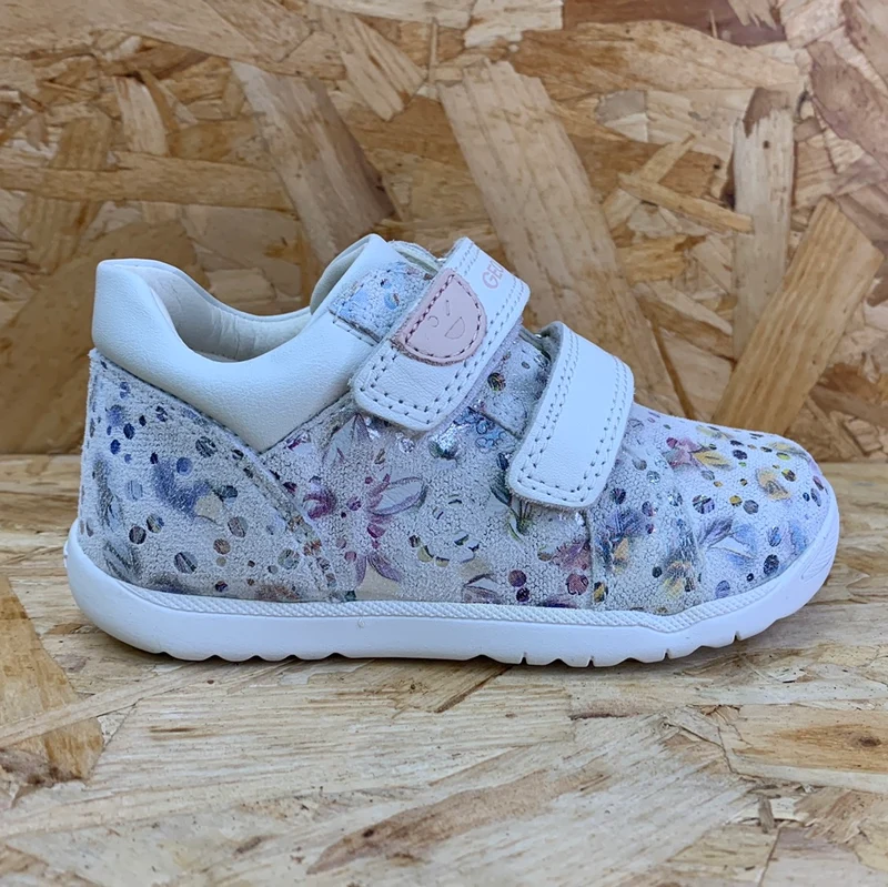 Geox Sneaker aus Macchia-Leder für Kleinkinder – Weiß
