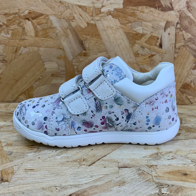 Geox Sneaker aus Macchia-Leder für Kleinkinder – Weiß