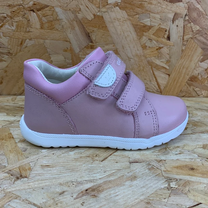 Geox Baby-Trainer aus Macchia-Leder – Rose