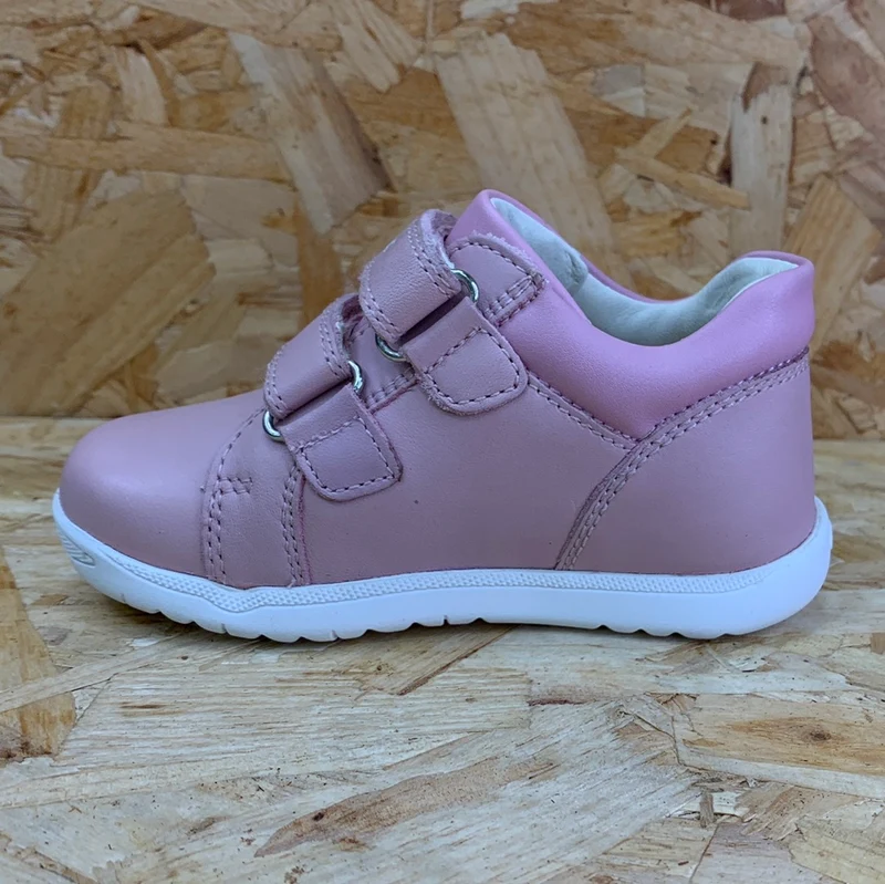 Geox Baby-Trainer aus Macchia-Leder – Rose