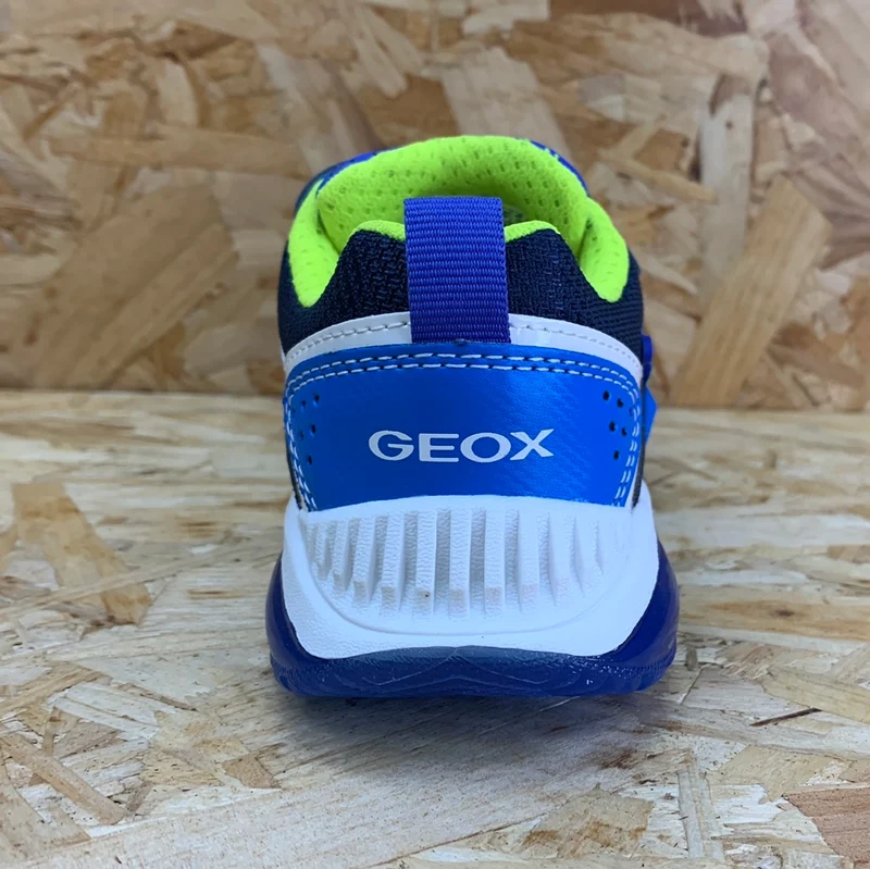 Geox Spaziale Light Up Sneakers für Kinder – Marineblau/Hellblau