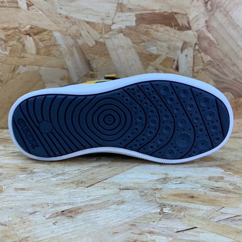 Geox Kinder-Arzach-Trainer – Avio / Dunkelgelb