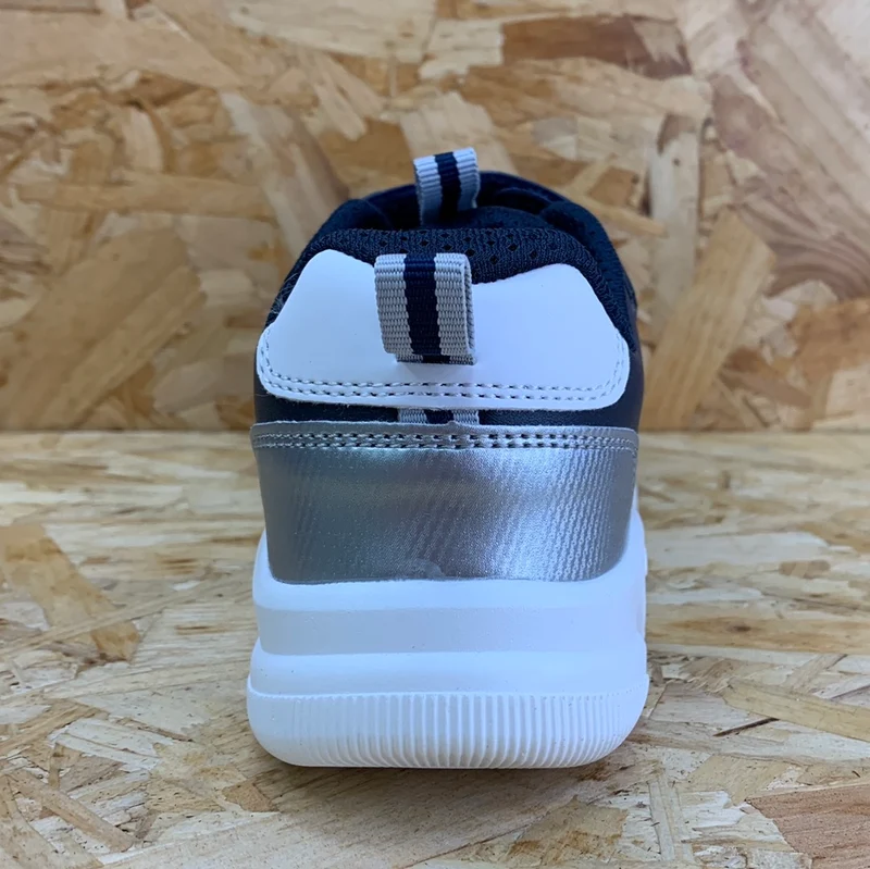 Geox Aril-Turnschuhe für Kinder – Marineblau/Silber
