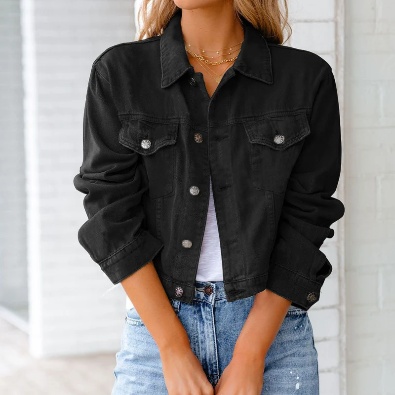 Albertina | Damen Jeansjacke Kurz Geschnitten Relaxed
