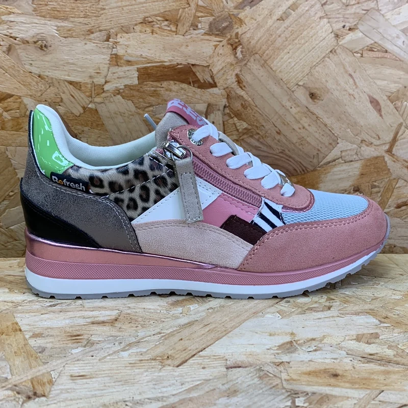 Refresh Modische Damen-Sneaker – Nude