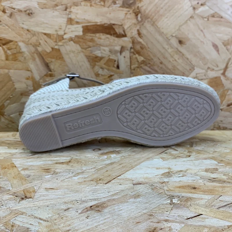 Refresh Modische Damen-Keilsandalen – Taupe