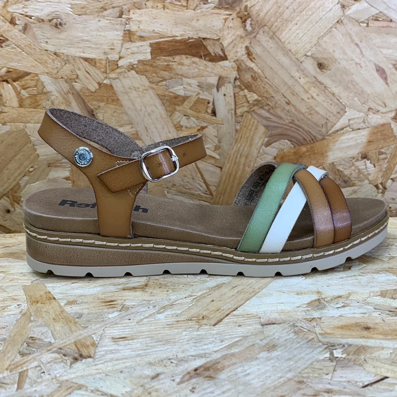 Refresh Damenmode-Sandalen – Taupe