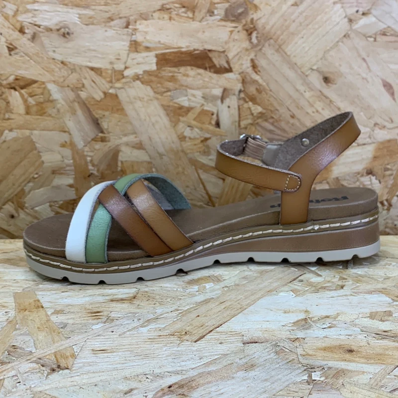 Refresh Damenmode-Sandalen – Taupe