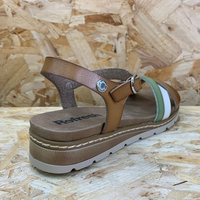 Refresh Damenmode-Sandalen – Taupe