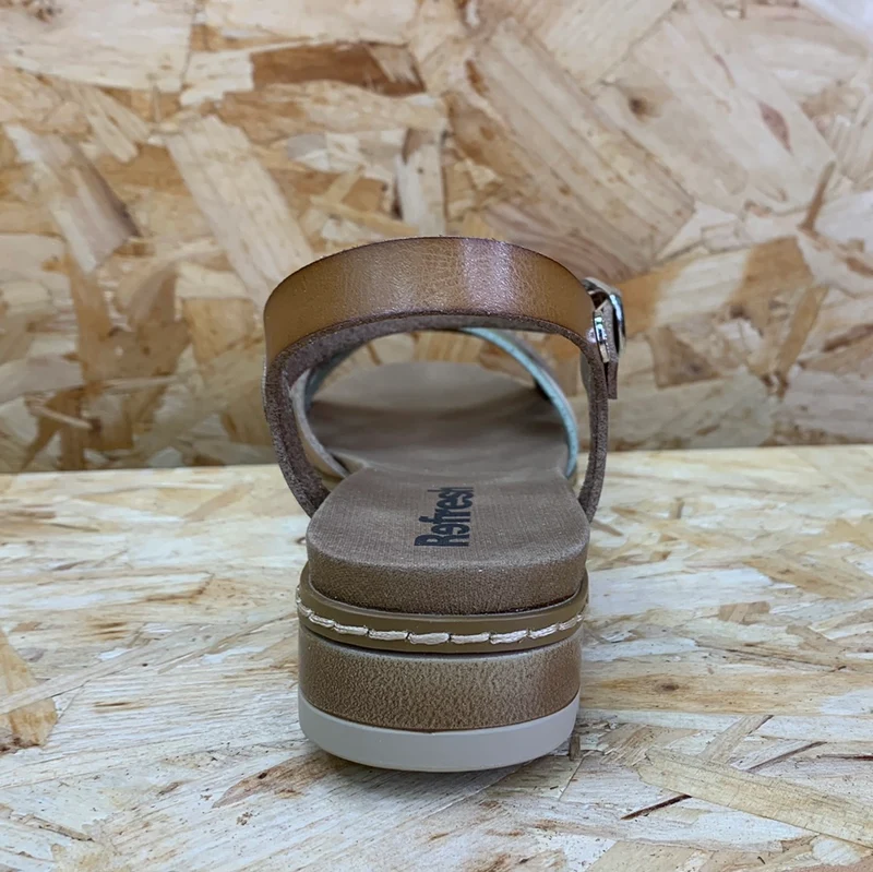 Refresh Damenmode-Sandalen – Taupe
