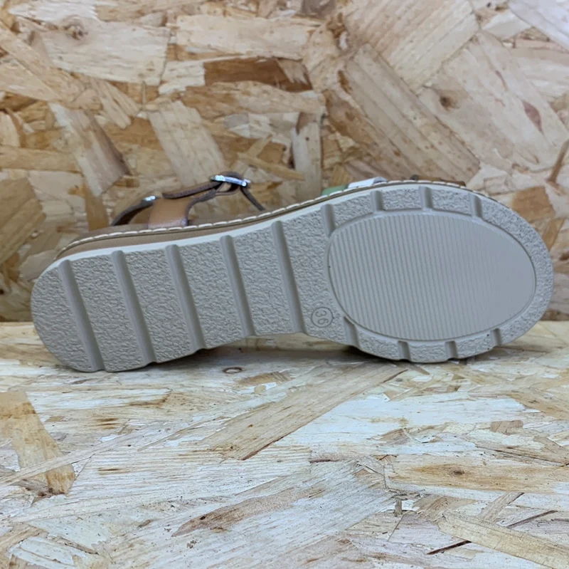 Refresh Damenmode-Sandalen – Taupe