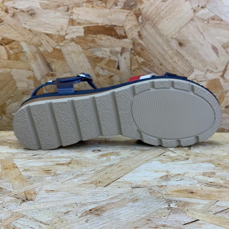Refresh Damenmode-Sandalen – Marineblau
