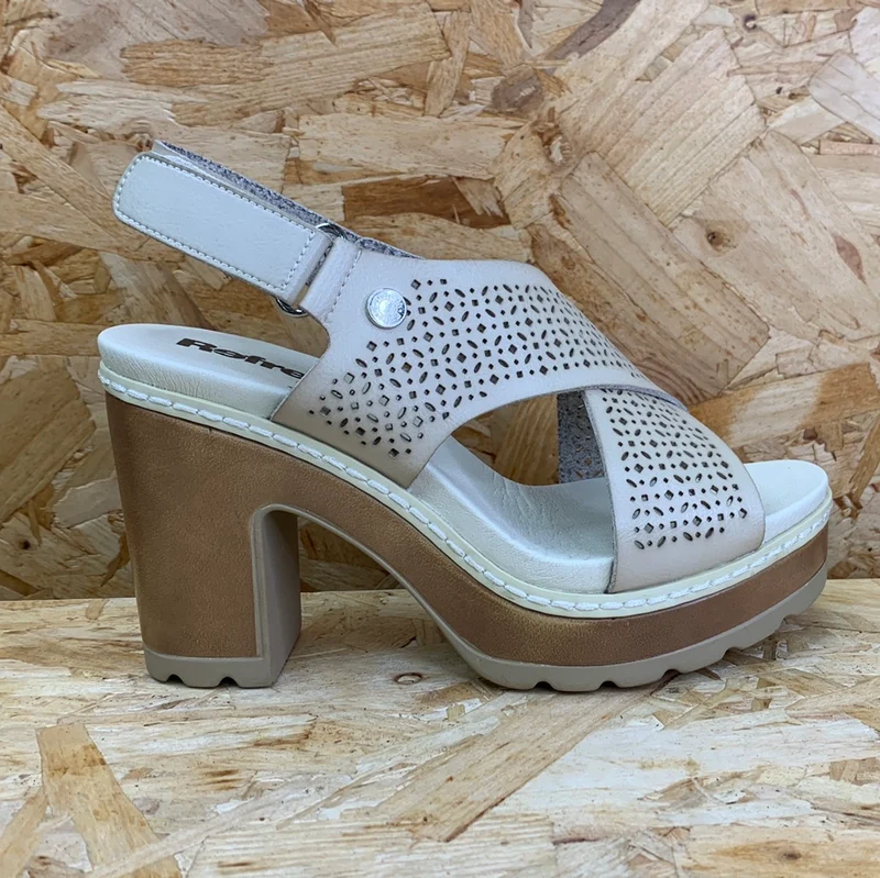 Refresh Modische High-Heel-Sandalen für Damen – Eisgrau