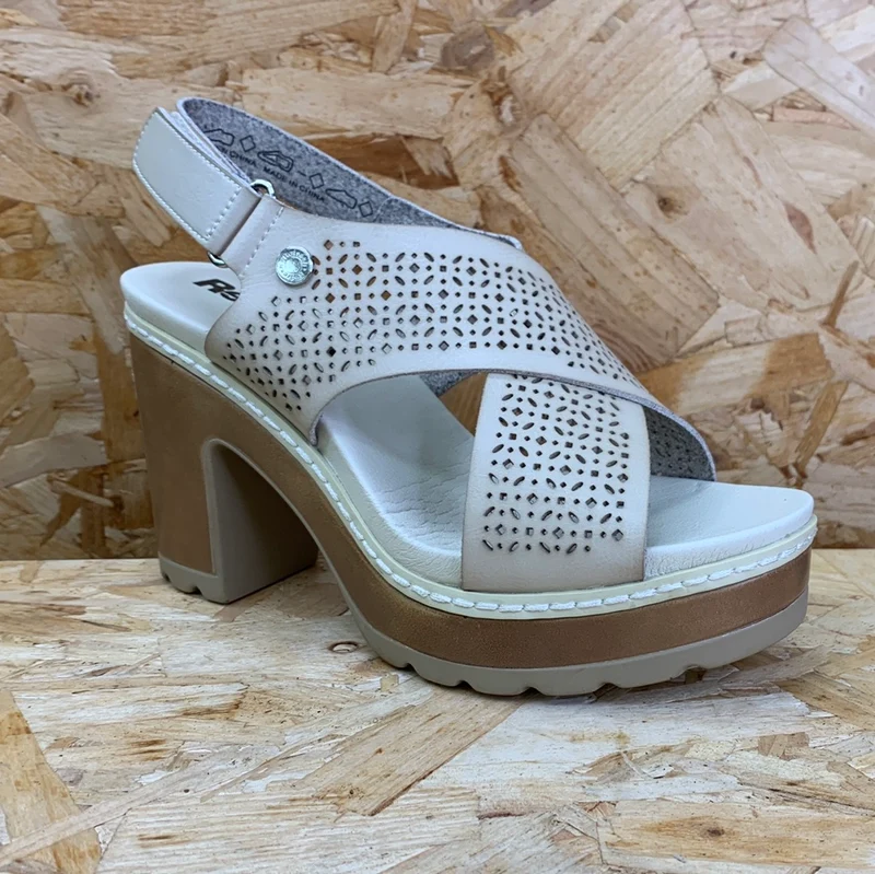 Refresh Modische High-Heel-Sandalen für Damen – Eisgrau