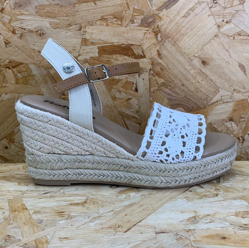 Refresh Mode-Keilsandalen für Damen – Weiß