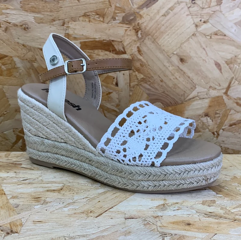 Refresh Mode-Keilsandalen für Damen – Weiß