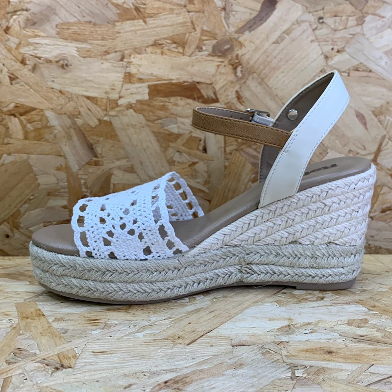 Refresh Mode-Keilsandalen für Damen – Weiß