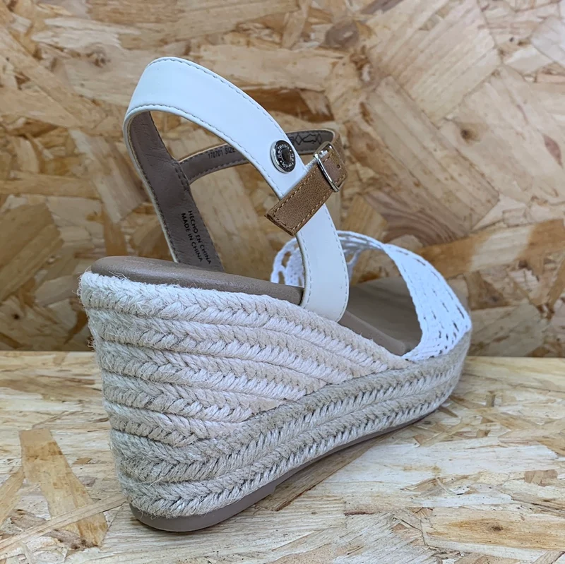 Refresh Mode-Keilsandalen für Damen – Weiß