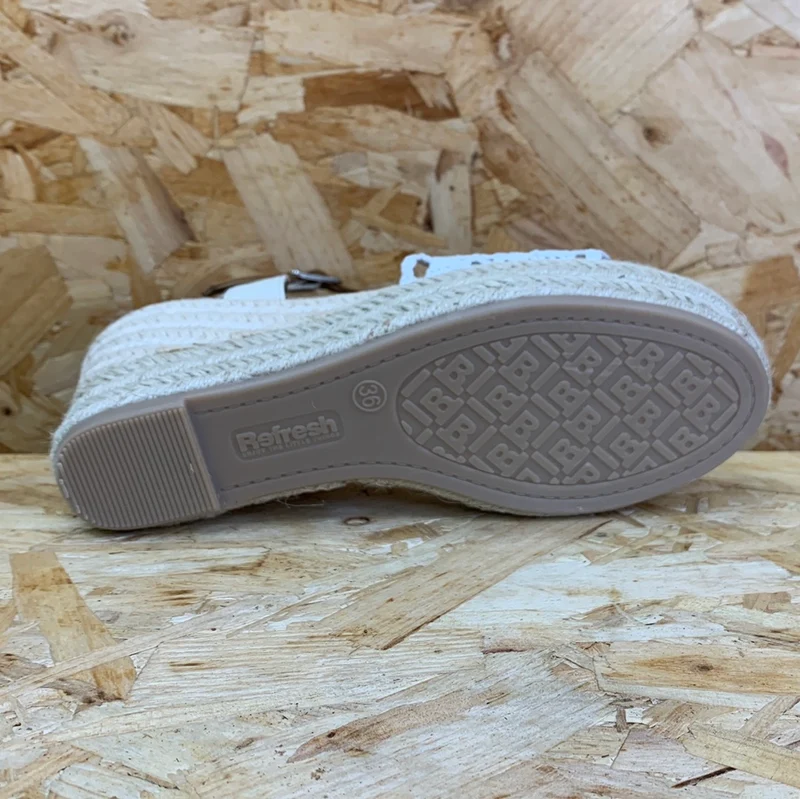 Refresh Mode-Keilsandalen für Damen – Weiß