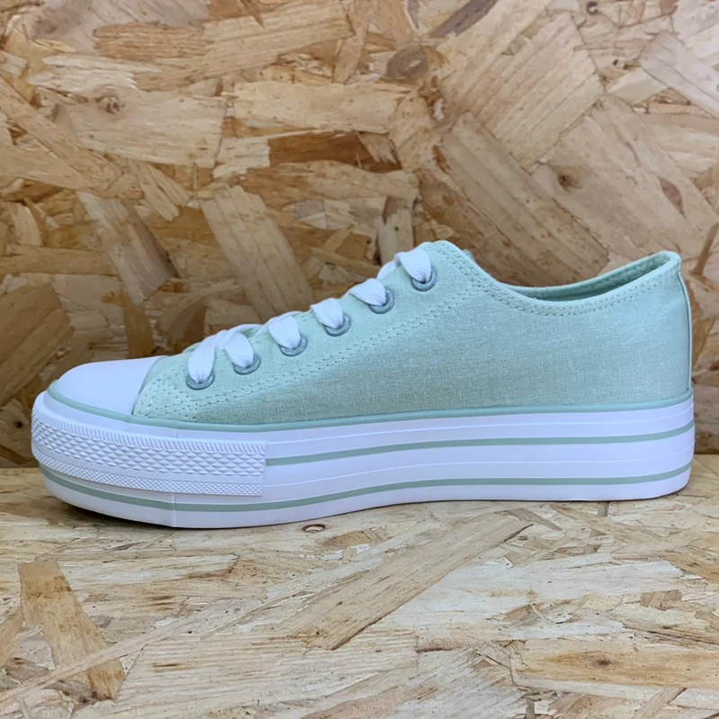 Refresh Modische Plateau-Sneaker für Damen – Aqua
