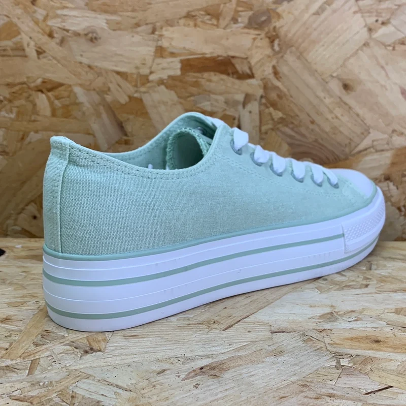 Refresh Modische Plateau-Sneaker für Damen – Aqua
