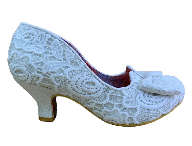 Irregular Choice Dazzle Razzle High Heels für Damen – Creme