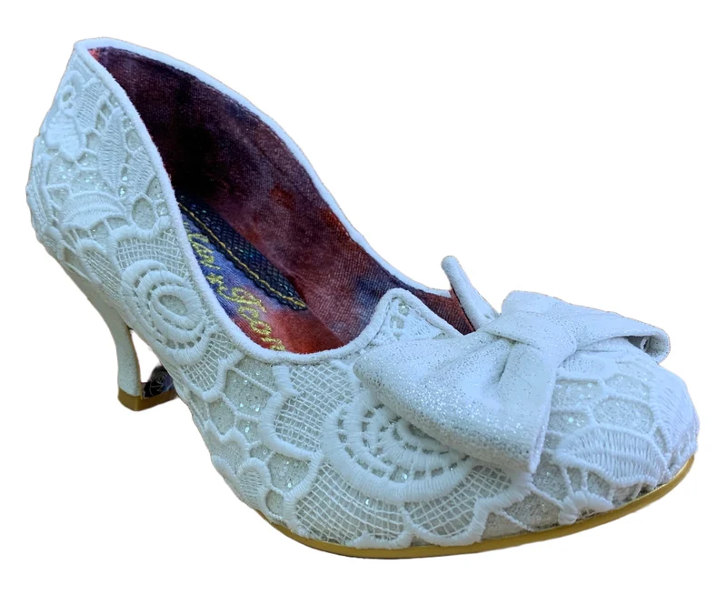 Irregular Choice Dazzle Razzle High Heels für Damen – Creme