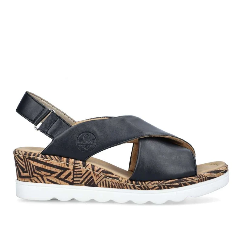 Rieker Damenmode-Sandale – Blau