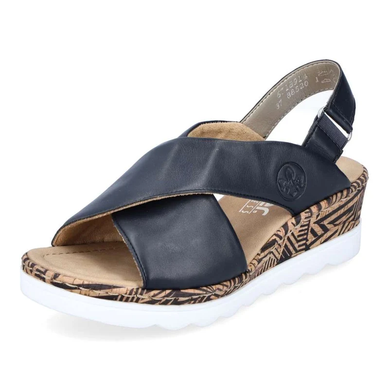 Rieker Damenmode-Sandale – Blau
