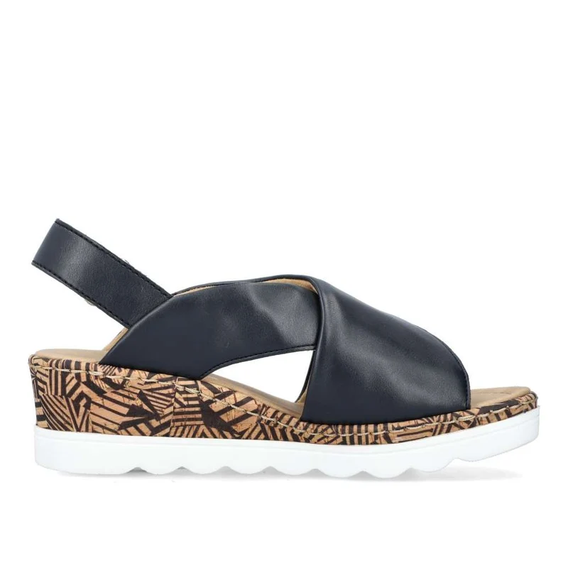 Rieker Damenmode-Sandale – Blau