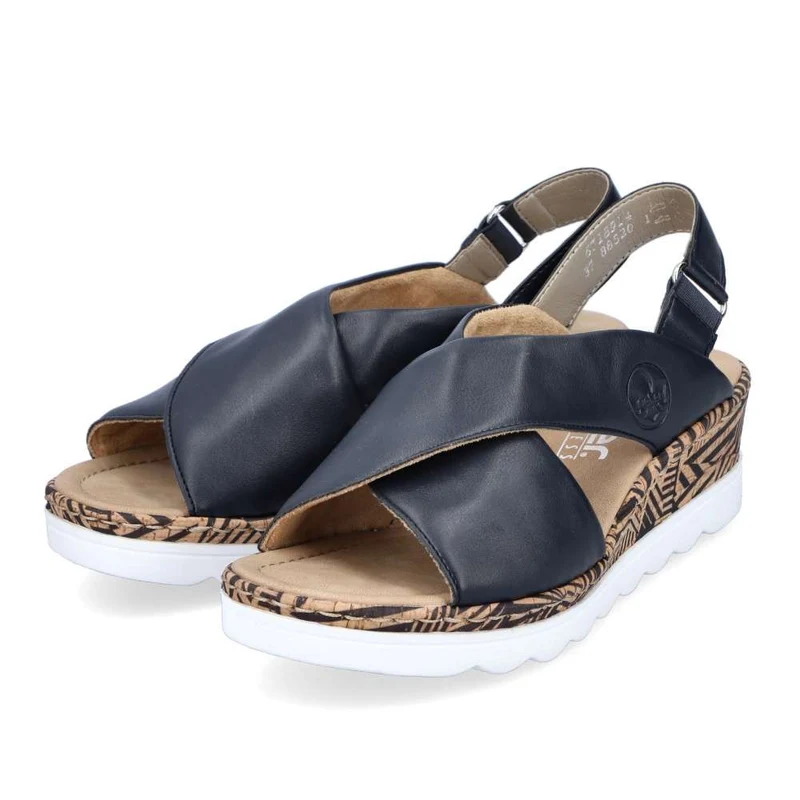 Rieker Damenmode-Sandale – Blau