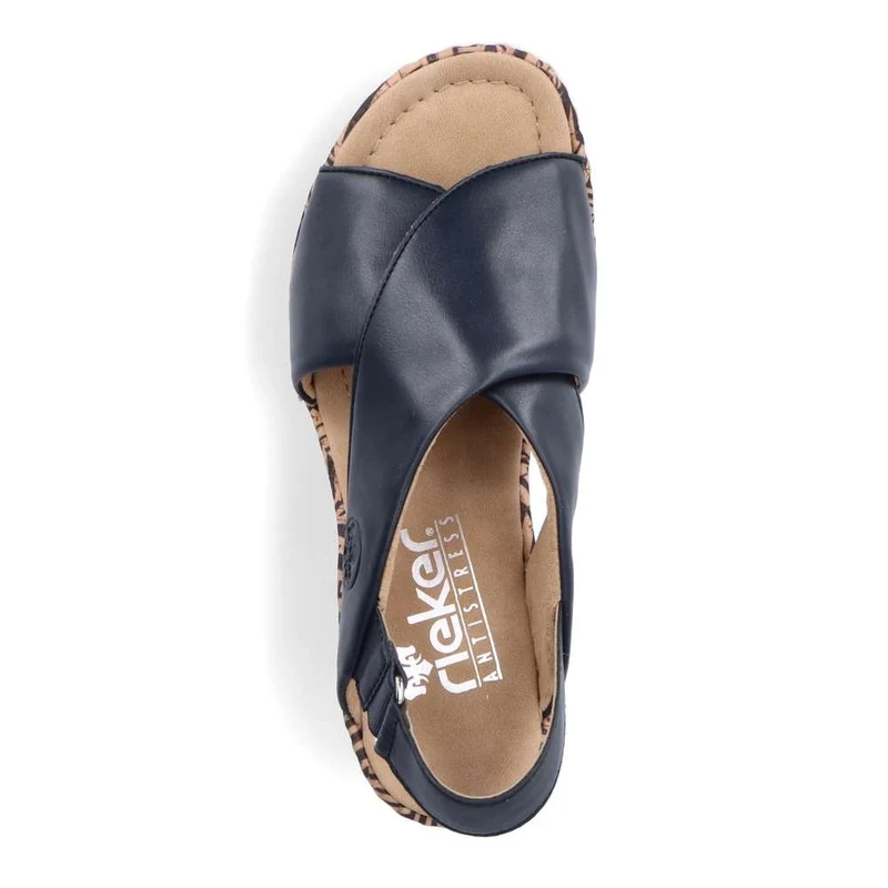 Rieker Damenmode-Sandale – Blau