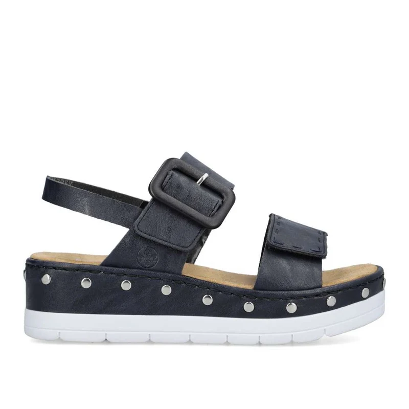 Rieker Damenmode-Sandale – Blau