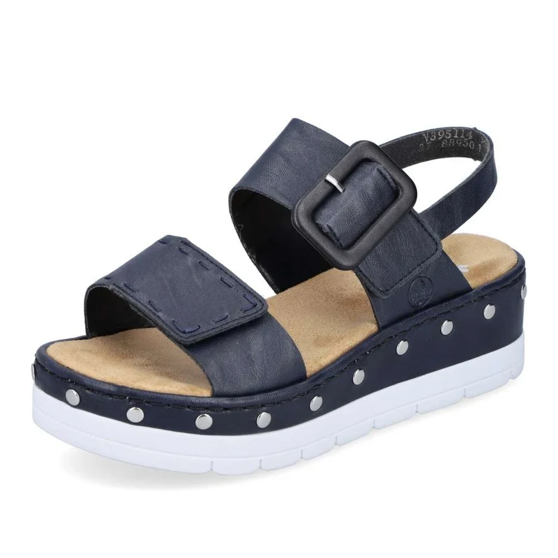 Rieker Damenmode-Sandale – Blau