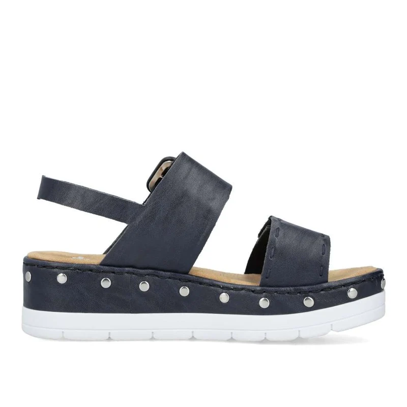 Rieker Damenmode-Sandale – Blau