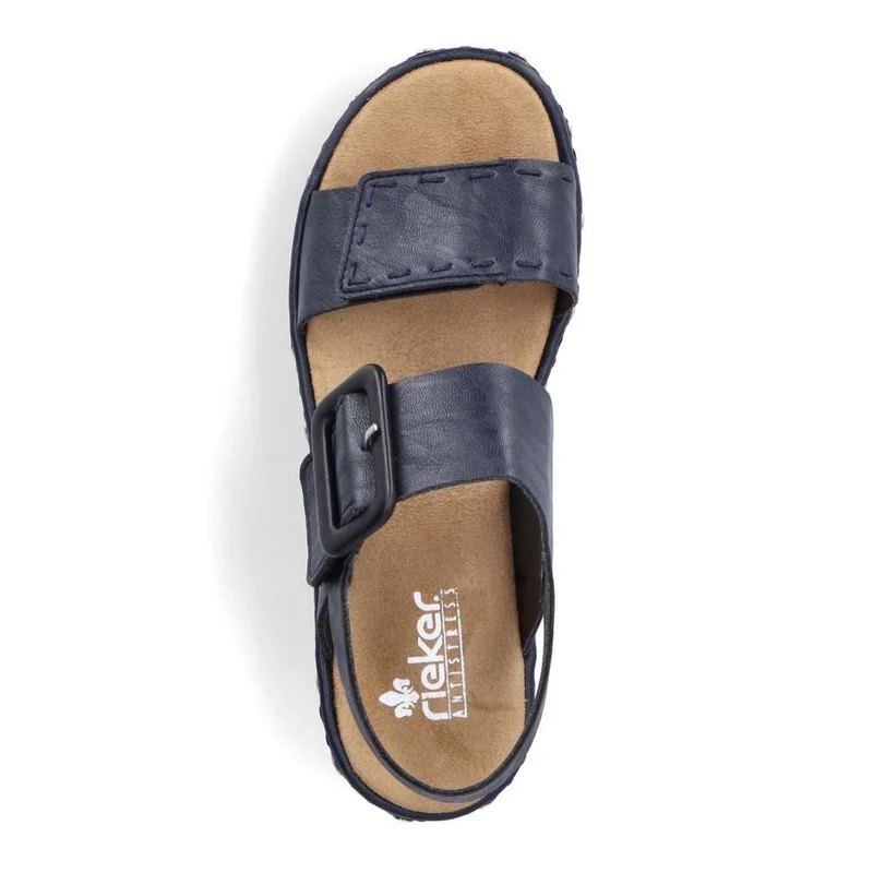 Rieker Damenmode-Sandale – Blau
