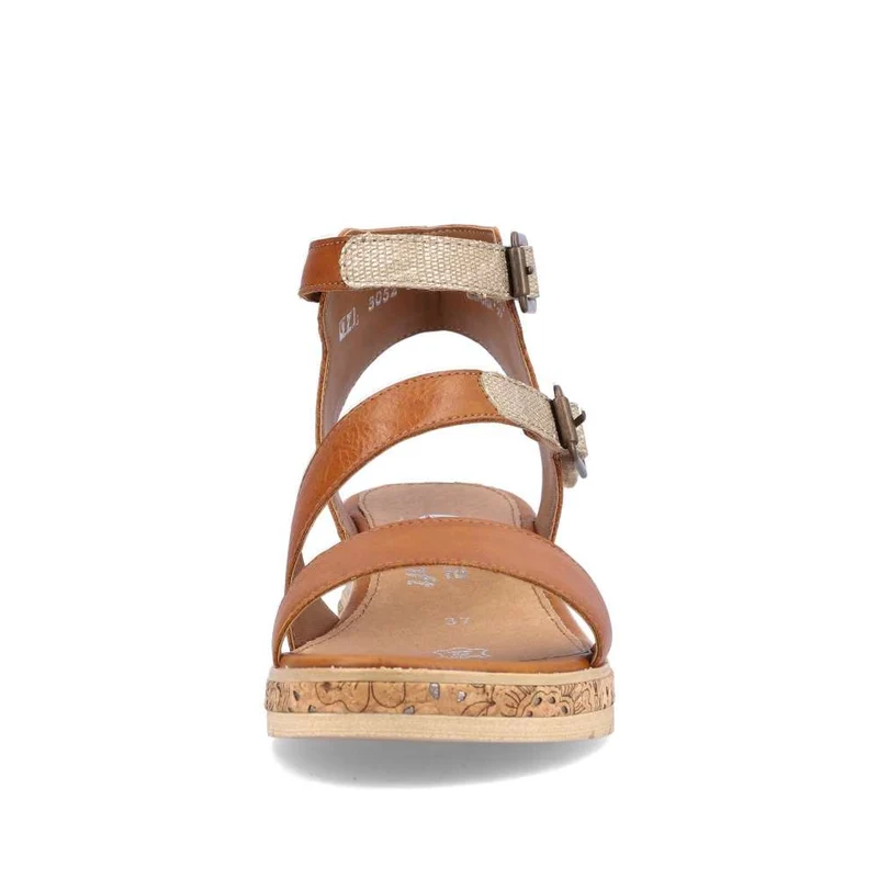 Remonte Modische Keilsandalette für Damen – Braun