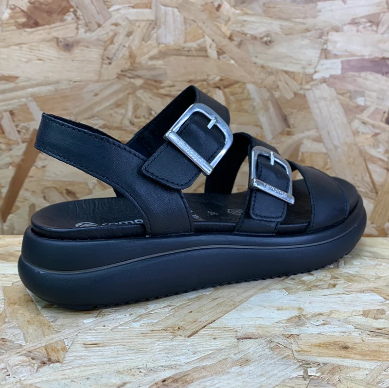 Remonte Mode-Plateau-Sandale für Damen – Schwarz