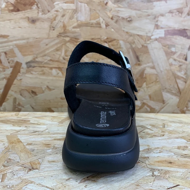 Remonte Mode-Plateau-Sandale für Damen – Schwarz