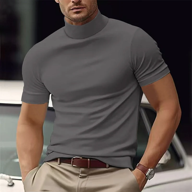 Maxim | Herren Kurzarm Rollkragen Shirt