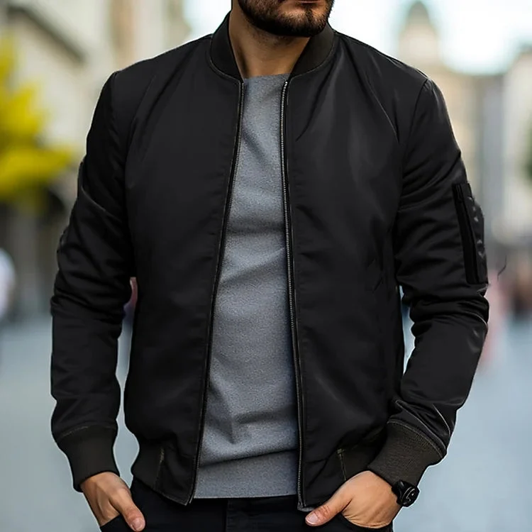 Gunnar | Herren Langarm Bomberjacke