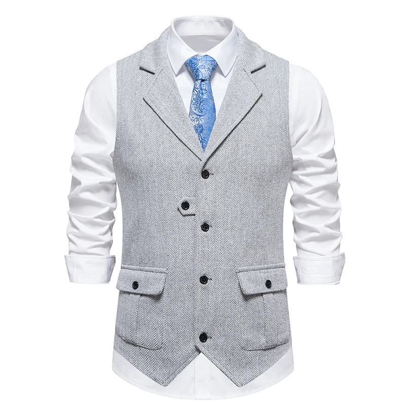 Reinhold | Herren Vintage Weste mit Knöpfen