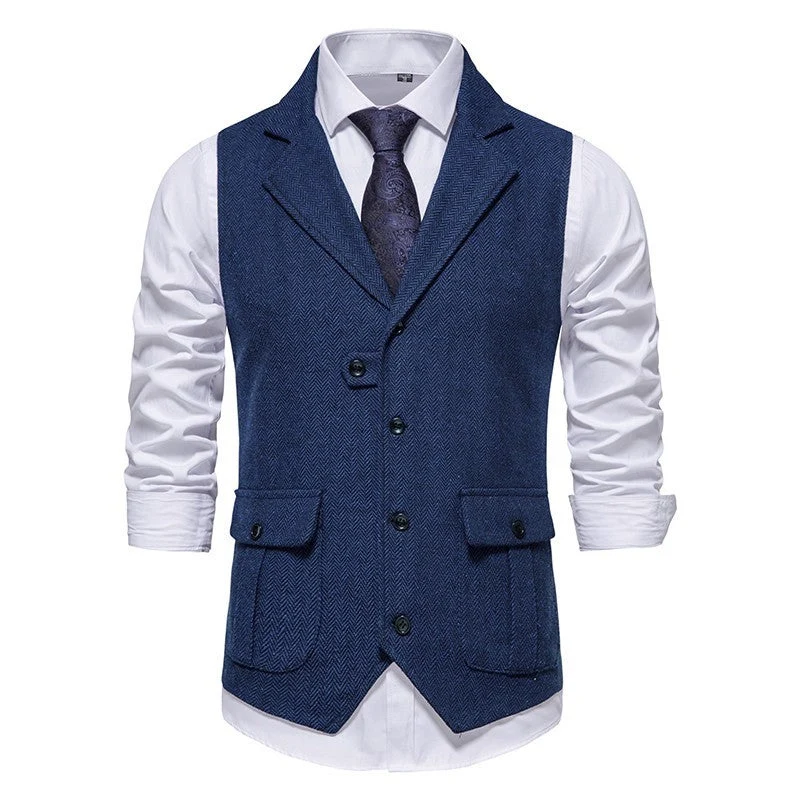 Reinhold | Herren Vintage Weste mit Knöpfen
