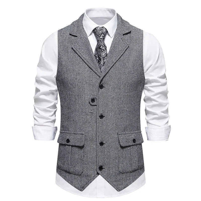 Reinhold | Herren Vintage Weste mit Knöpfen