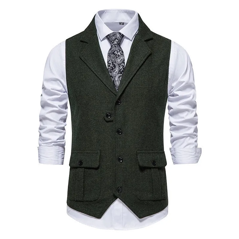 Reinhold | Herren Vintage Weste mit Knöpfen